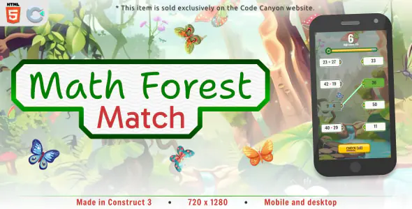 Math Forest Match - HTML5 Educational game