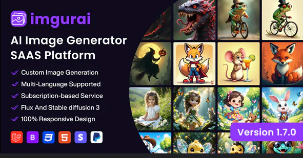 Imgurai v1.7.0 - AI Image Generator (SAAS)