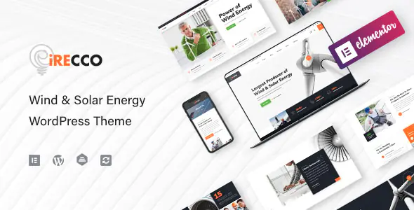 iRecco v1.3.7 - Wind & Solar Energy WordPress Theme